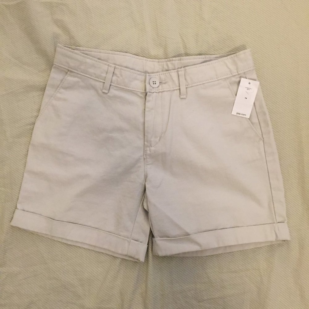 Youth Gap kids beige cargo shorts